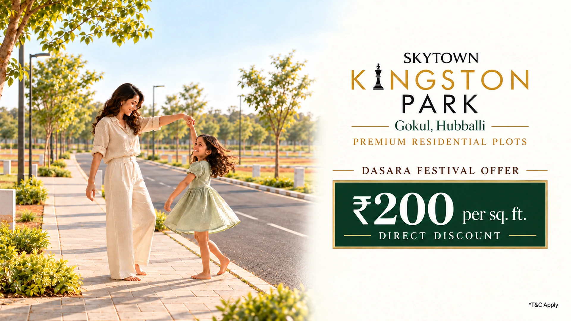 Premium plots at SKYTOWN Kingston Park in Hubballi