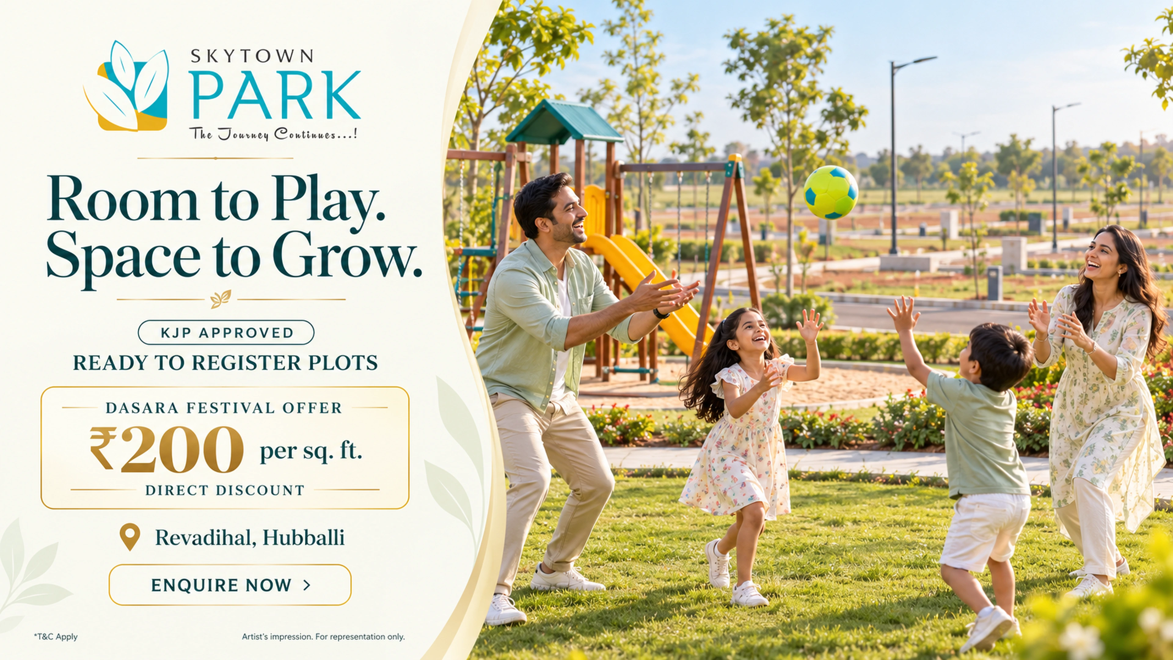 SKYTOWN Park residential project in Hubballi