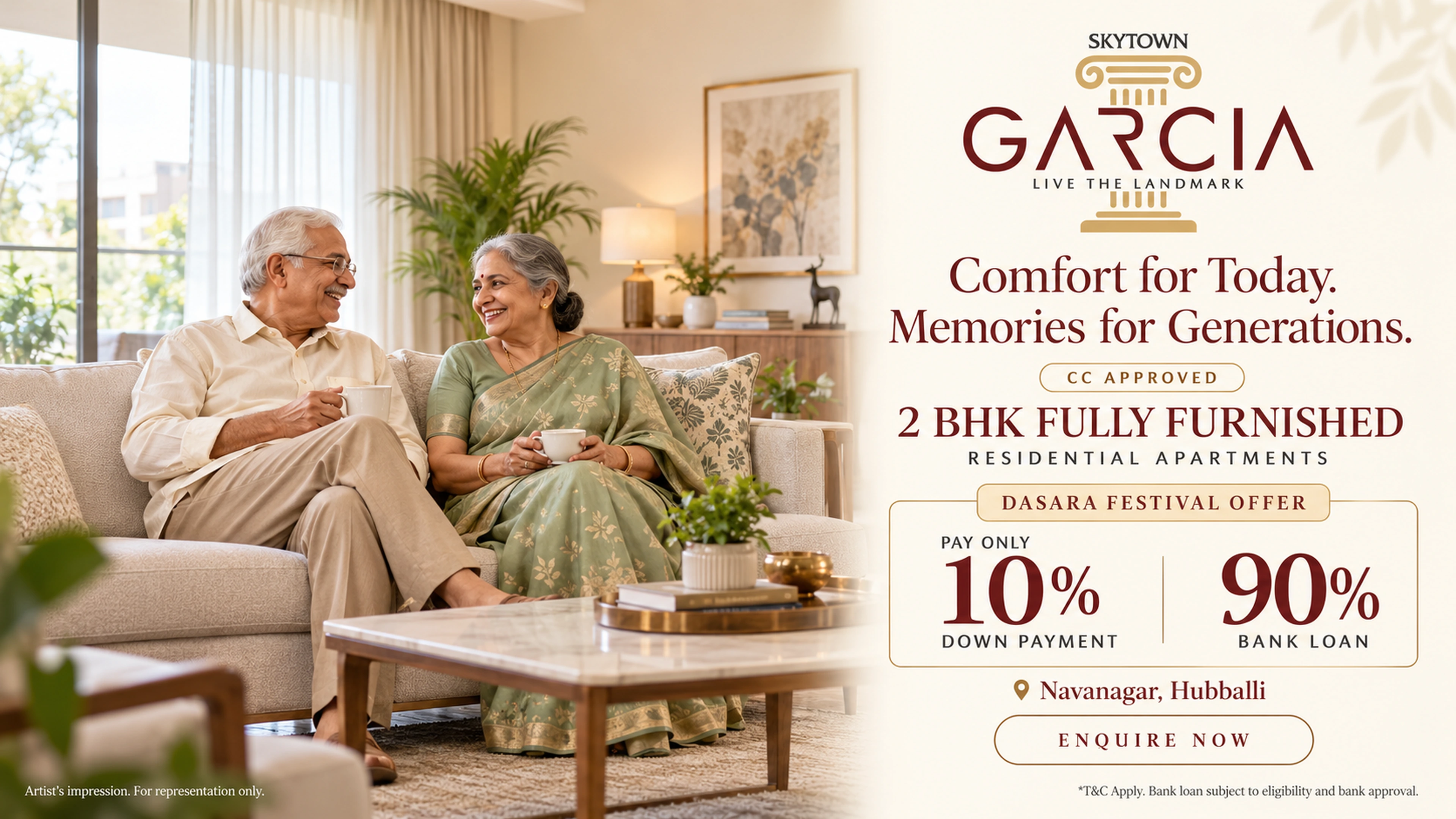 SKYTOWN Garcia premium apartments in Hubballi