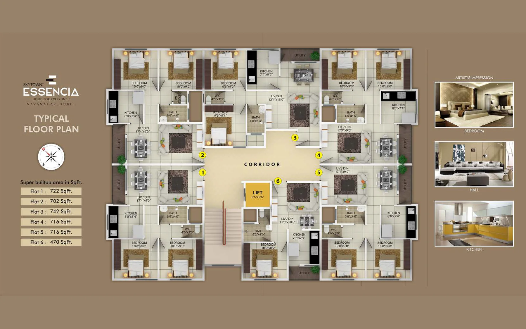 SKYTOWN ESSENCIA Floor Plan 1