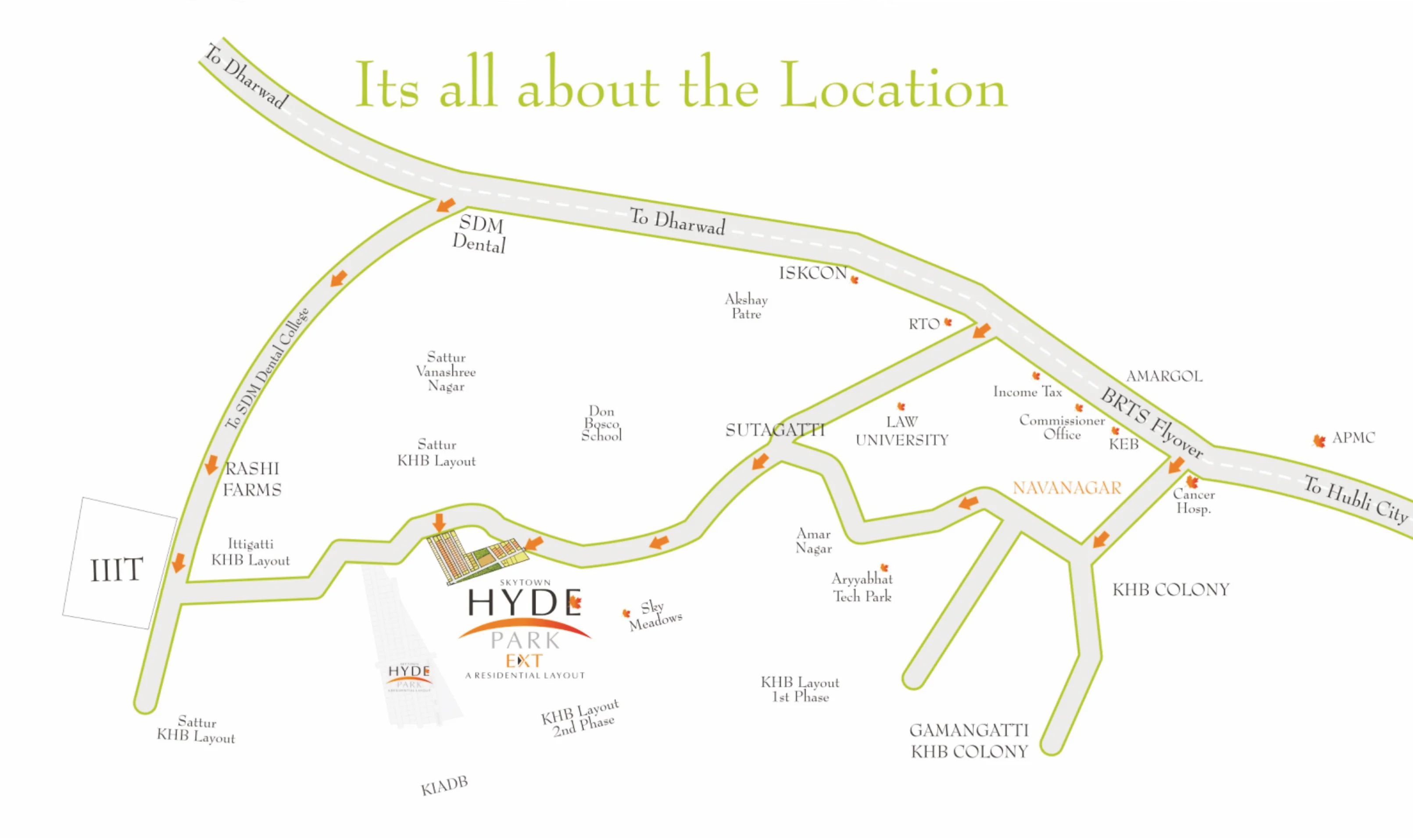 Location map for SKYTOWN HYDEPARK EXTN
